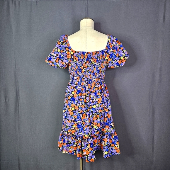 Umgee Floral Puff Sleeve Dress - Picture 6 of 7